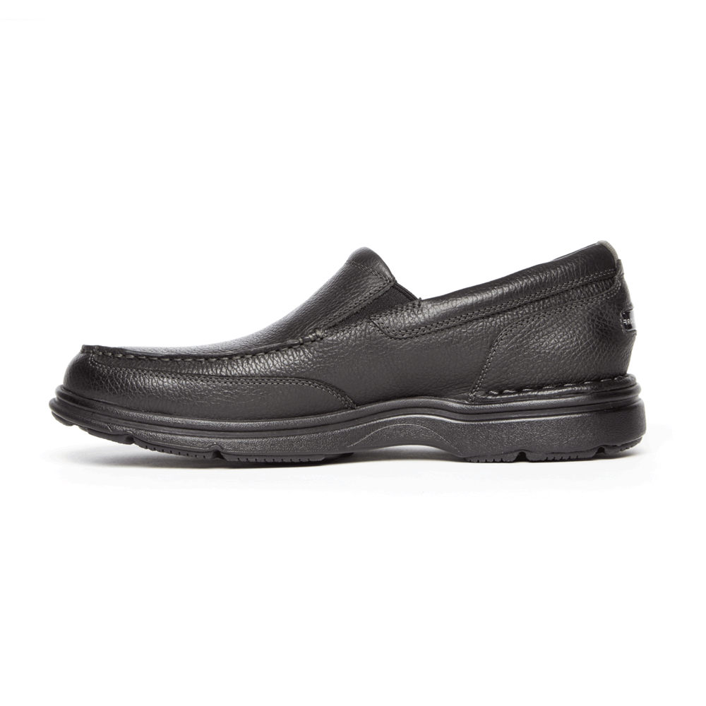 Rockport Mens ProWalker Eureka Plus - Slip-On Black - DHT365792